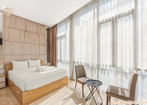 CĂN HỘ: NU-LÝ TỰ TRỌNG-1PN-CÓ BẾP-SÂN VƯỜN